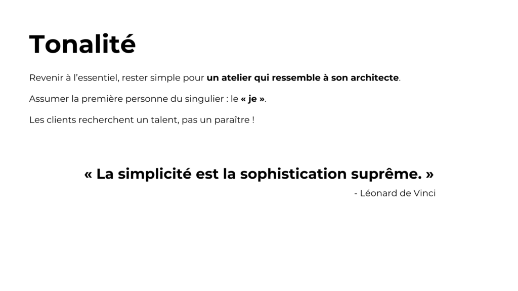 Atelier de Rivoyre - Tonalité